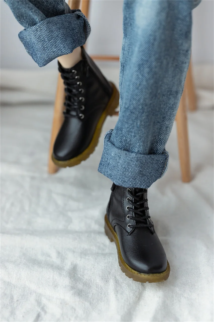 BJD/SD doll Shoes Suitable for 1/3 &1/4 & id75 uncle size doll boots Soft Sole Ankle Boots bjd Doll Accessories