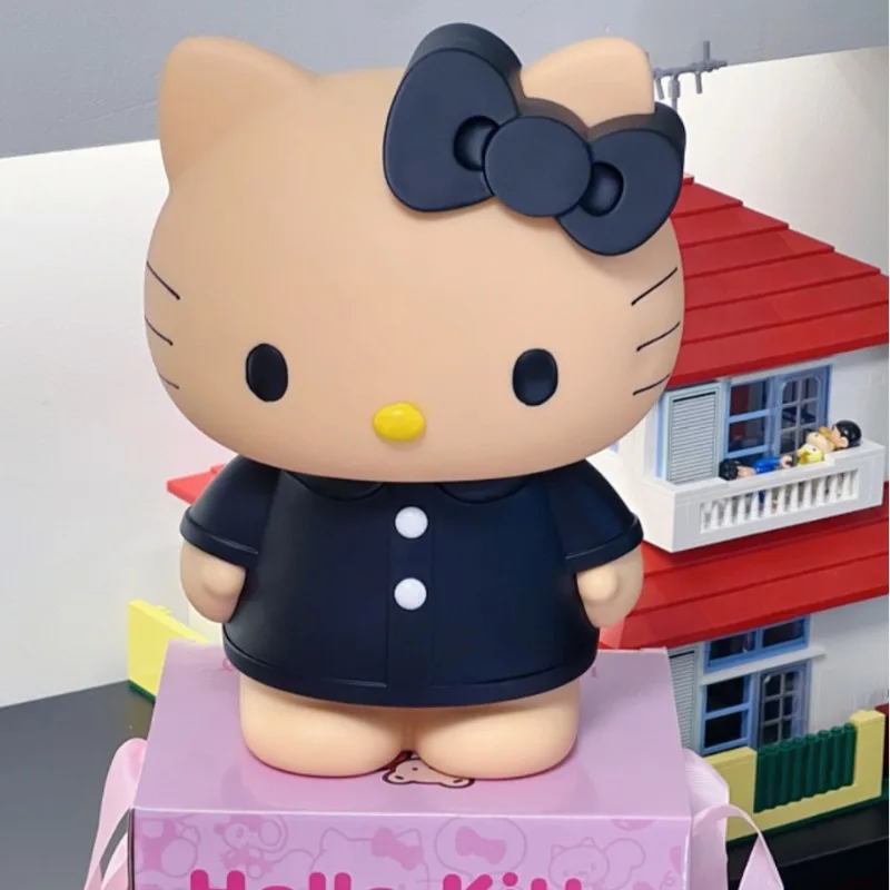 

Kawaii Hello Kitty Vinyl Piggy Bank New Trend Cartoon Large Capacity Ornament Children Savings Figurine Holiday Gift Wholesale