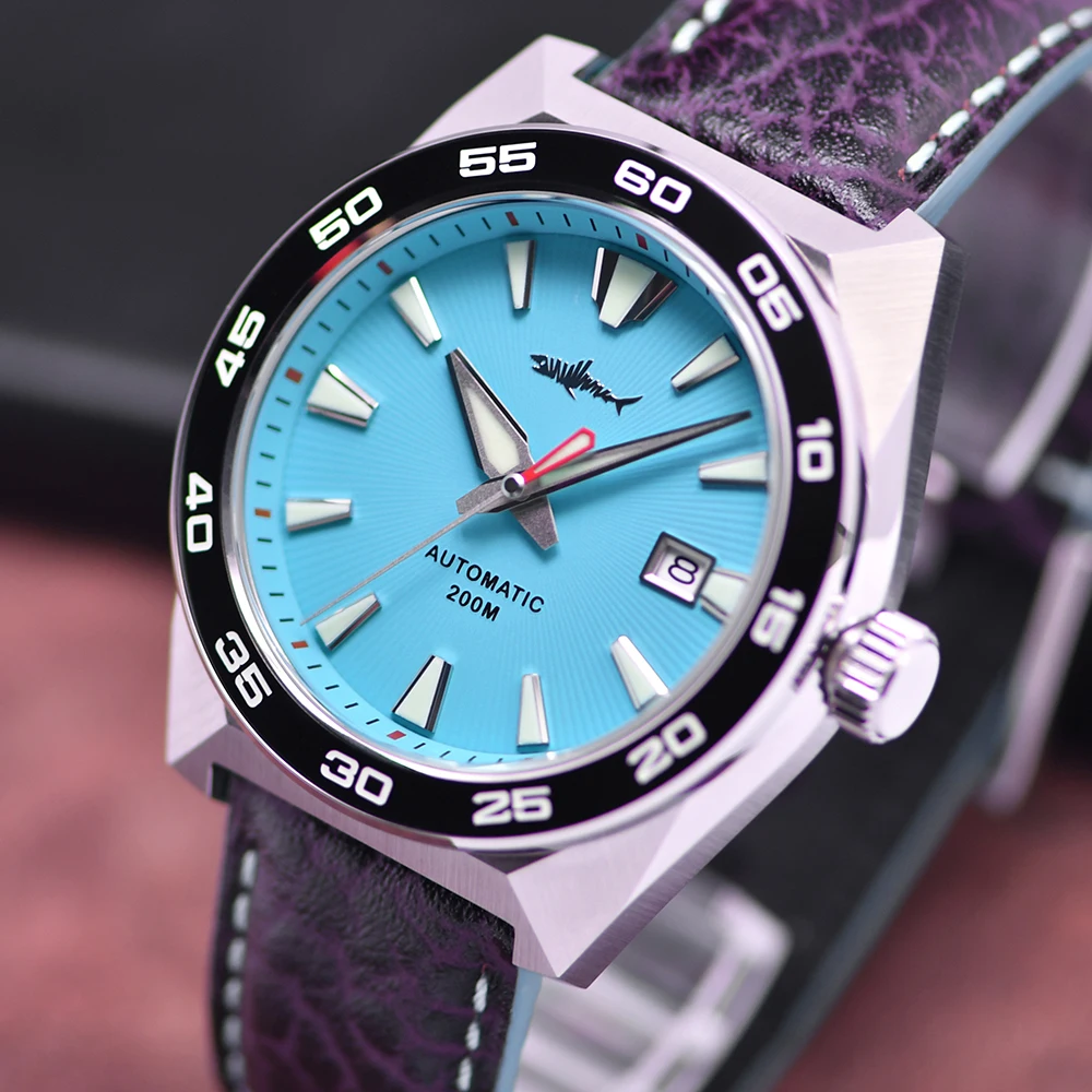 HEIMDALLR WATCH Stainless Steel Monster Watch Leather Strap Japanese NH35 Automatic Movement Sapphire Diving Watch C3 Super Lume
