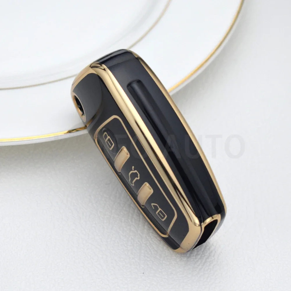 For Audi A2 A3 A4 A6 A6L A8 Q7 TT Quattro S3 A1 S1 RS6 Q3 3 Button Folding Remote Smart Flip Car Key Fob Case Cover Shell Holder