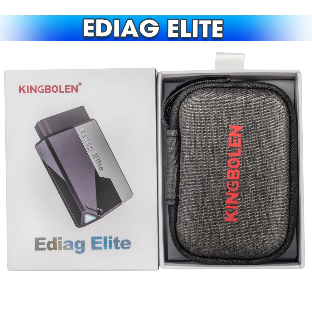 Image of Lebenslang kostenloses KINGBOLEN Ediag Elite Auto-Diagnosetool, alle Systeme, 15 Reset-Funktionen, bidirektionale Steuerung, Test-Auto-OBD2-Scanner PK Ediag Link