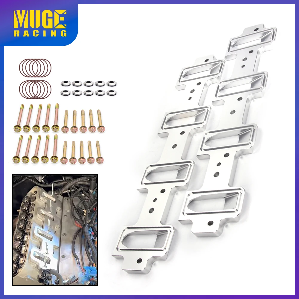Адаптер впускного коллектора MUGE для головки блока цилиндров портов собора LS к LS1 LSA ZL1 CTS-V CR1854 Адаптер впускного коллектора MUGE для головки блока цилиндров портов собора LS к LS1 LSA ZL1 CTS-V CR1854