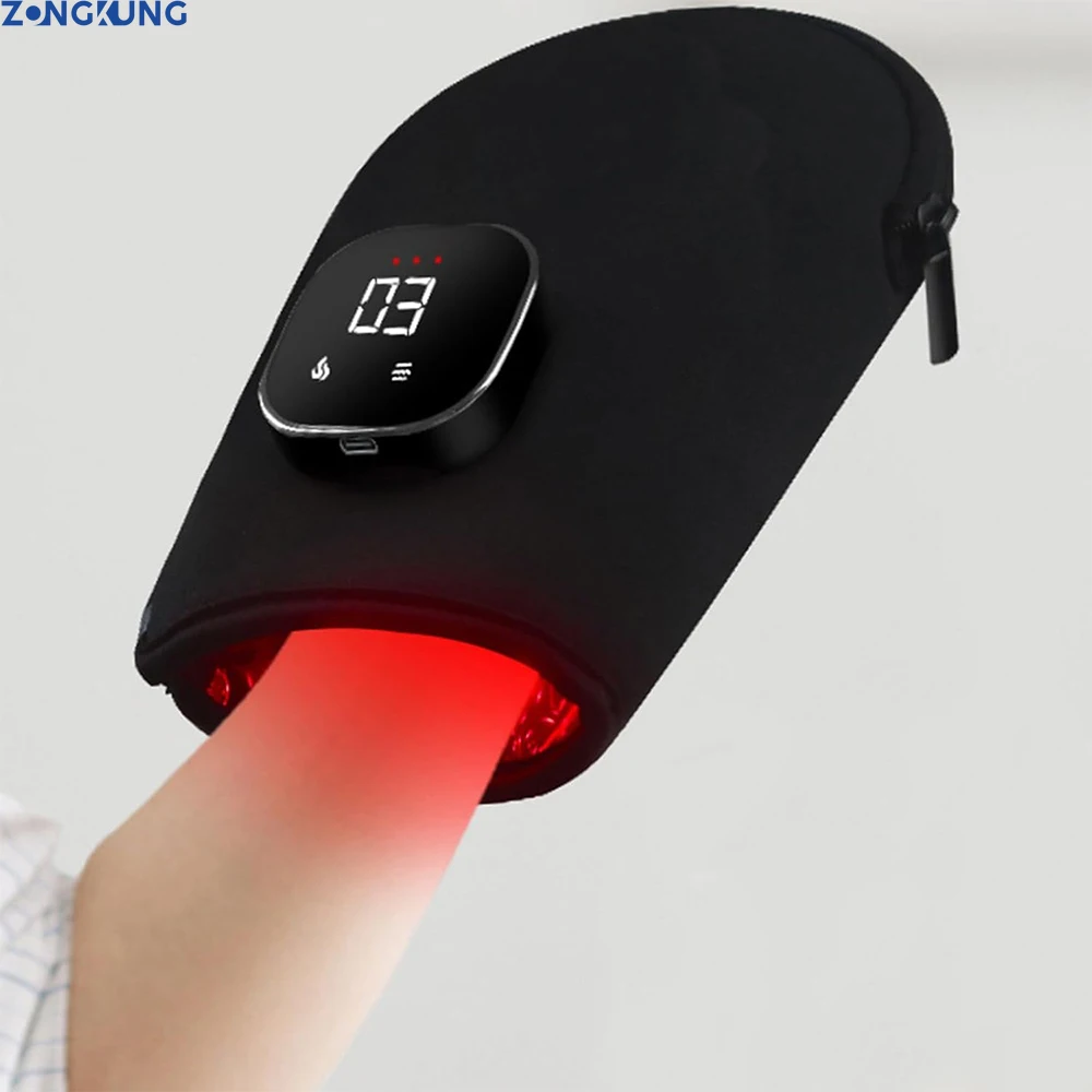 

Red Light Therapy for Hand Pain Relief with 660nm Red & 850nm Infrared Light,Rechargeable LED Near Infrared Light Therapy Glove