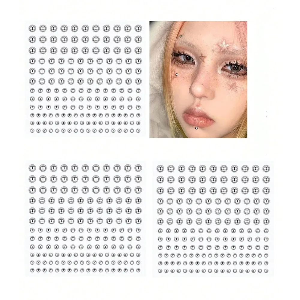 Non Piercing Fake Nose Lip Sticker ,Non Piercied Earring Button Stickers,Disposable Belly Eyebrow Lip Piercing Jewelry