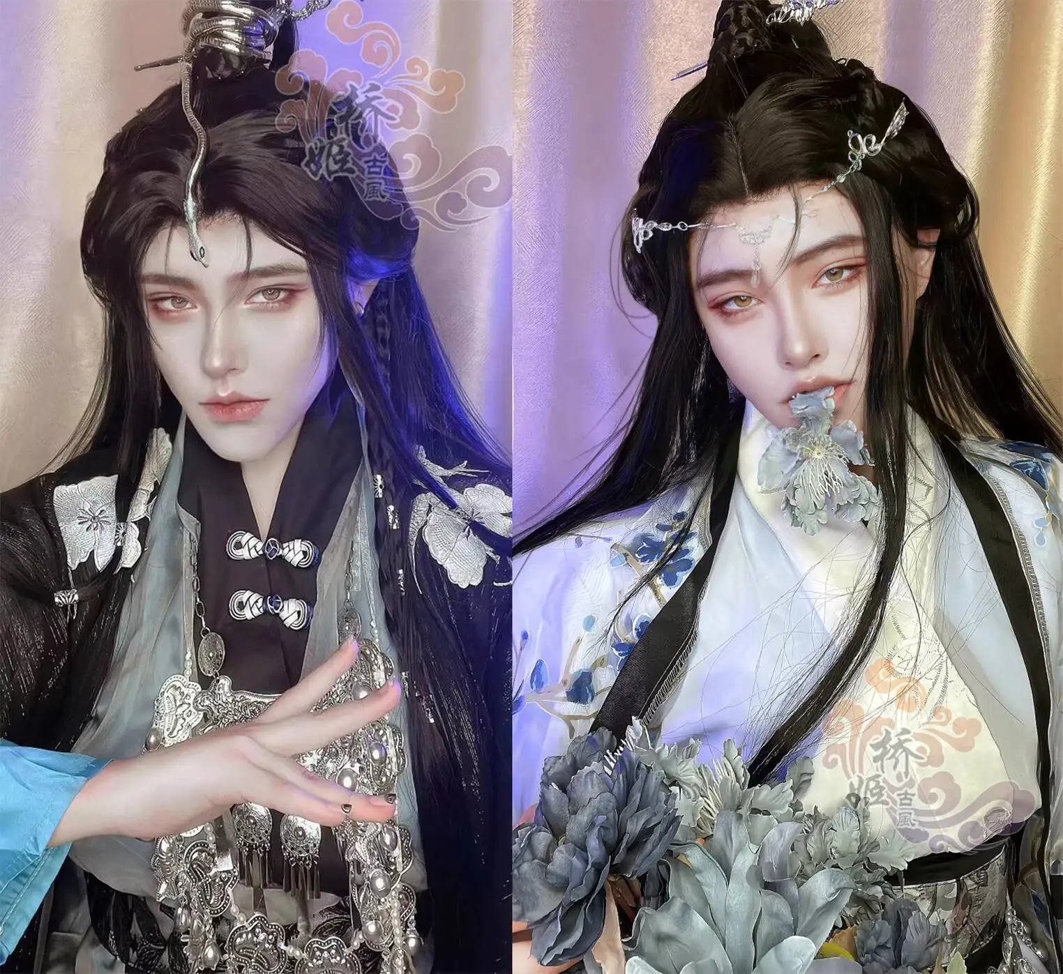 

Anan Huabi Nan Erha And His White Cat Master Shen Meng Shen Mingjing Ancient Costume Cosplay Halloween Moran Chu Wanning