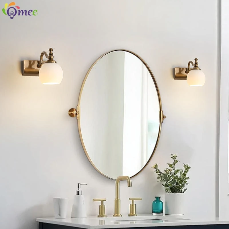 Modern LED Vanity Lights Bathroom Mirror Wall Lamps 2heads 4Light Mirror Front Lamp Toilet Wall Mounted Lighting Fixtures Sconce