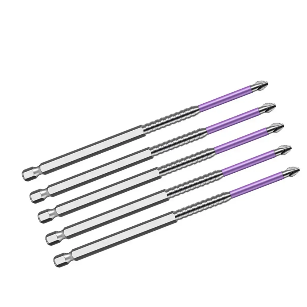 5PCS PH2 Punte per cacciavite magnetico Antiscivolo Lotto Testa Punta a croce Cacciavite a croce Durezza Punta da trapano Cacciavite Utensili manuali