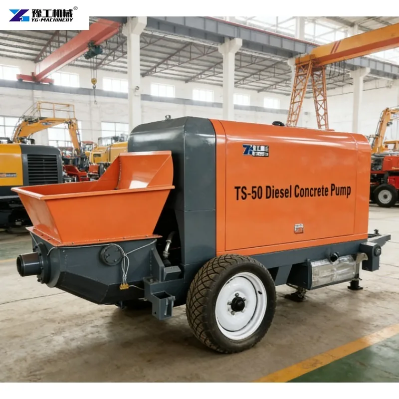 

High-quality, Simple-structured Mobile Concrete Pump Diesel Concrete Pump