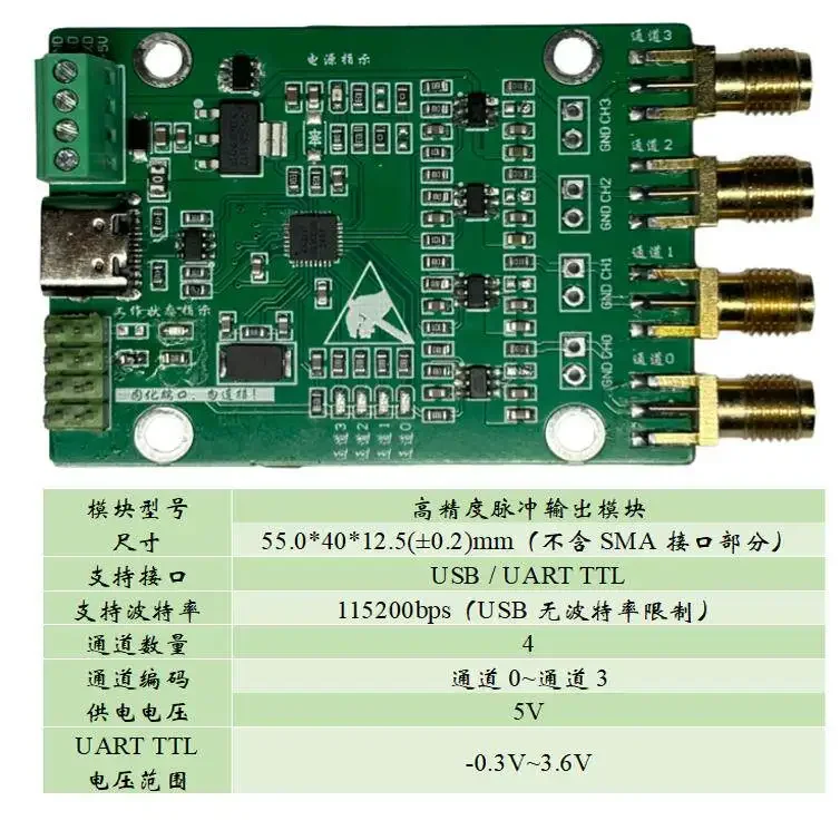 High-precision programmable pulse generator, industrial-grade stable output, minimum step 10ns
