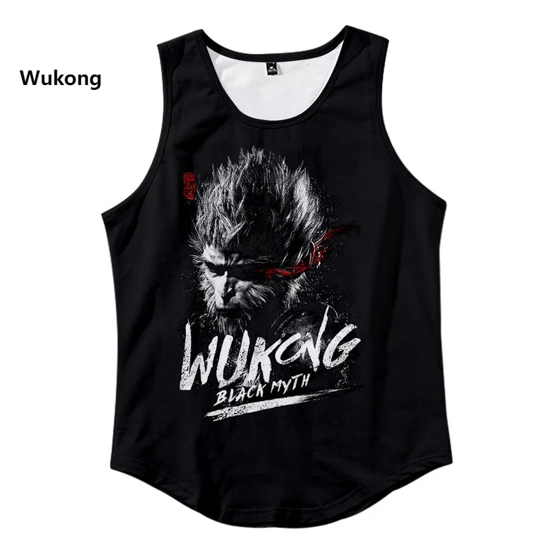 Black Myth Wukong Game Peripheral Qi Tian Da Sheng Game Peripheral Quick Drying Sleeveless Vest Base Shirt Chic Summer Clothes