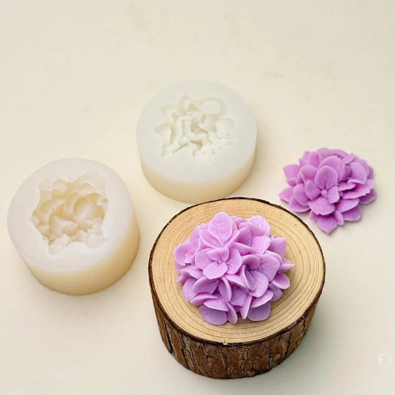 

Силиконовая форма для цветов гортензии [YU] для ароматических свечей, гипса, смолы, глины, для выпечки и украшения тортов