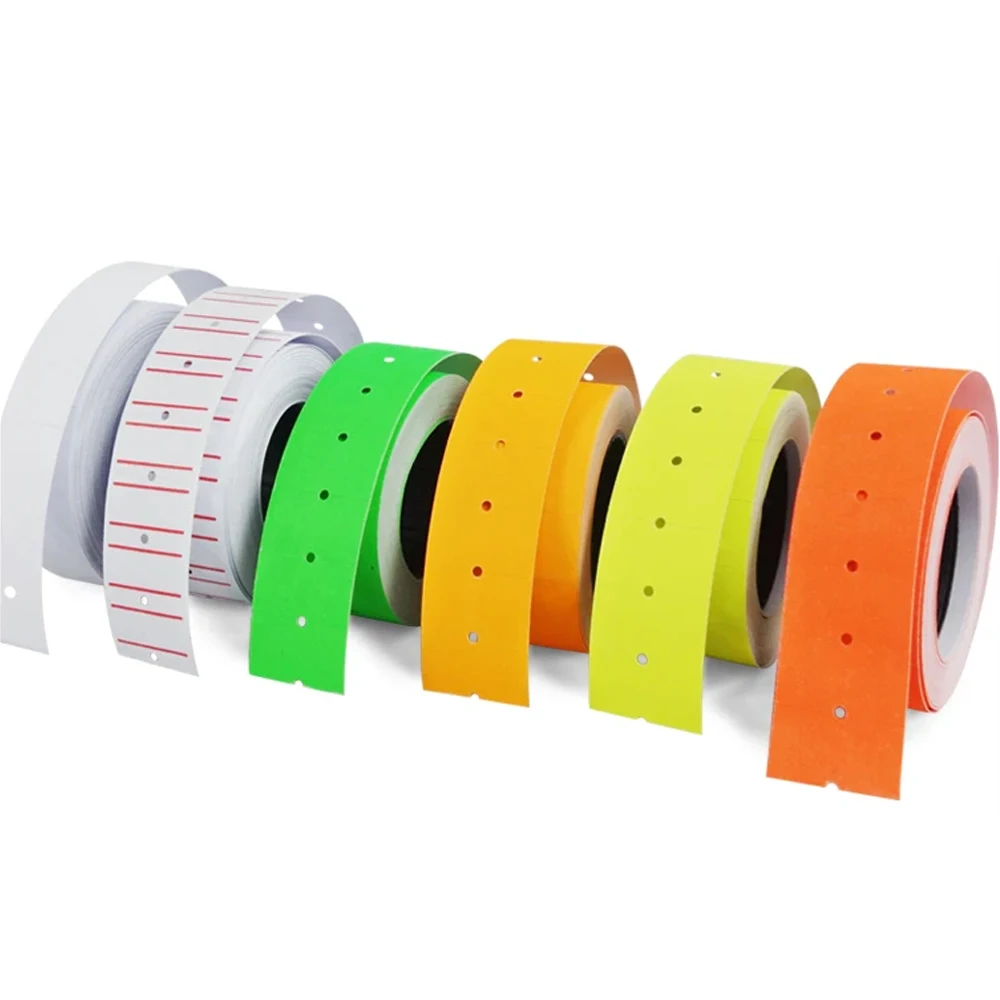 Label Coding Paper Supermarket Commodity Price Label Coding Machine Price Paper White Color Price Tag Stickers for 5500printer