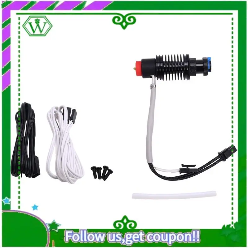 

Надежный комплект для E3D Revo Hotend V6, латунная насадка для радиатора, термистор с нагревательным сердечником для деталей 3D-принтера