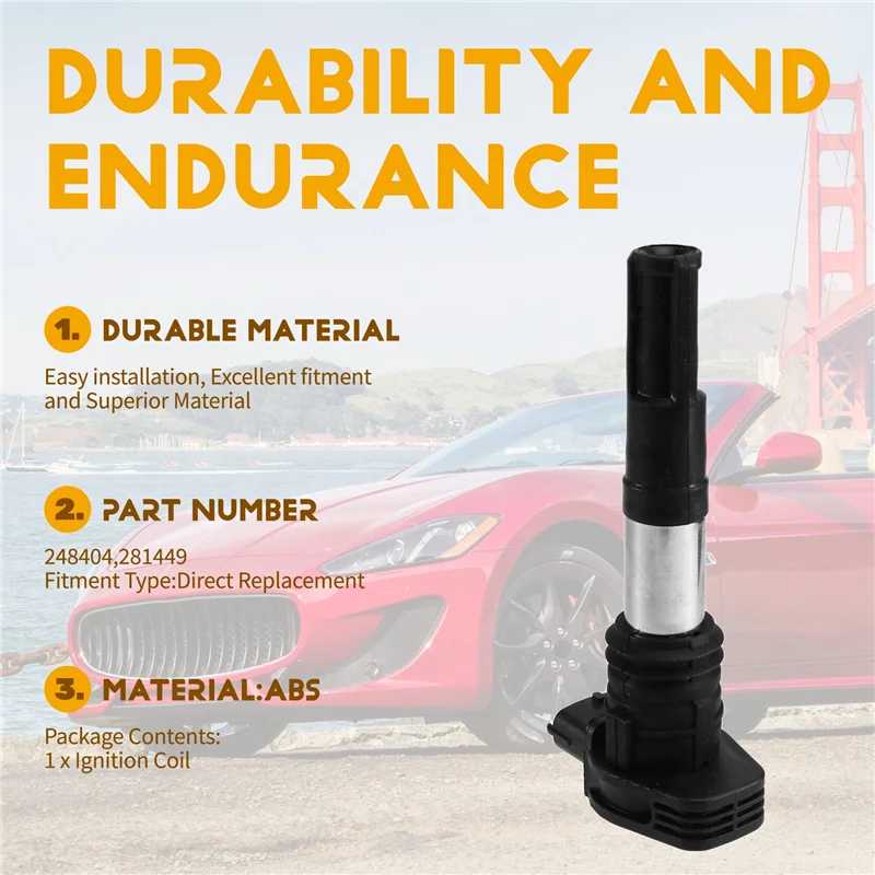 

Ignition Coils For Maserati Granturismo M145 Quattroporte M139 248404,281449