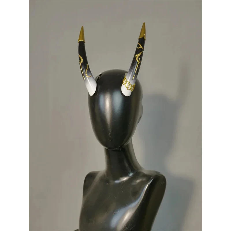 Vtuber nijisanji nova pele vox akuma cosplay chifres headwear role play acessório festa de halloween carnaval adereços