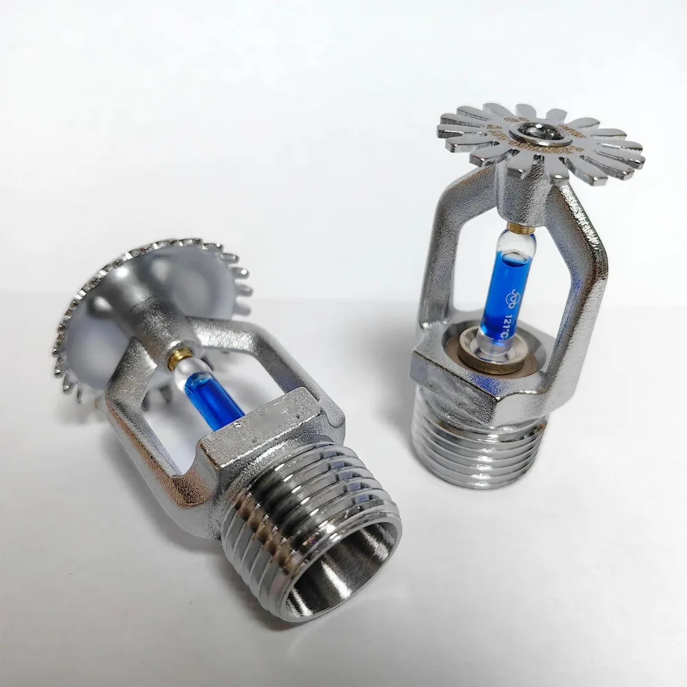 DN15 Fire Sprinkler Head, 121℃ High Temperature Resistant Pendent/Upright Spray Sprinkler For Fire Extinguishing System