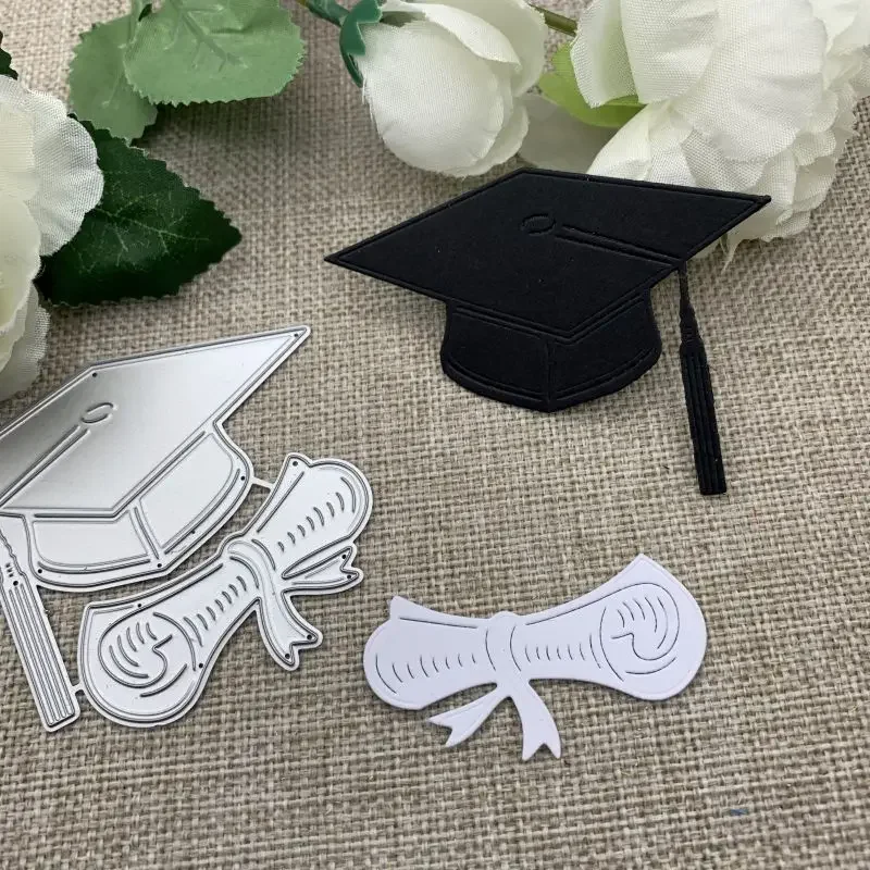 قبعة التخرج شهادة القطع المعدنية يموت DIY بها بنفسك سكرابوكينغ الزخرفية النقش الحرفية يموت قطع قالب القالب #2