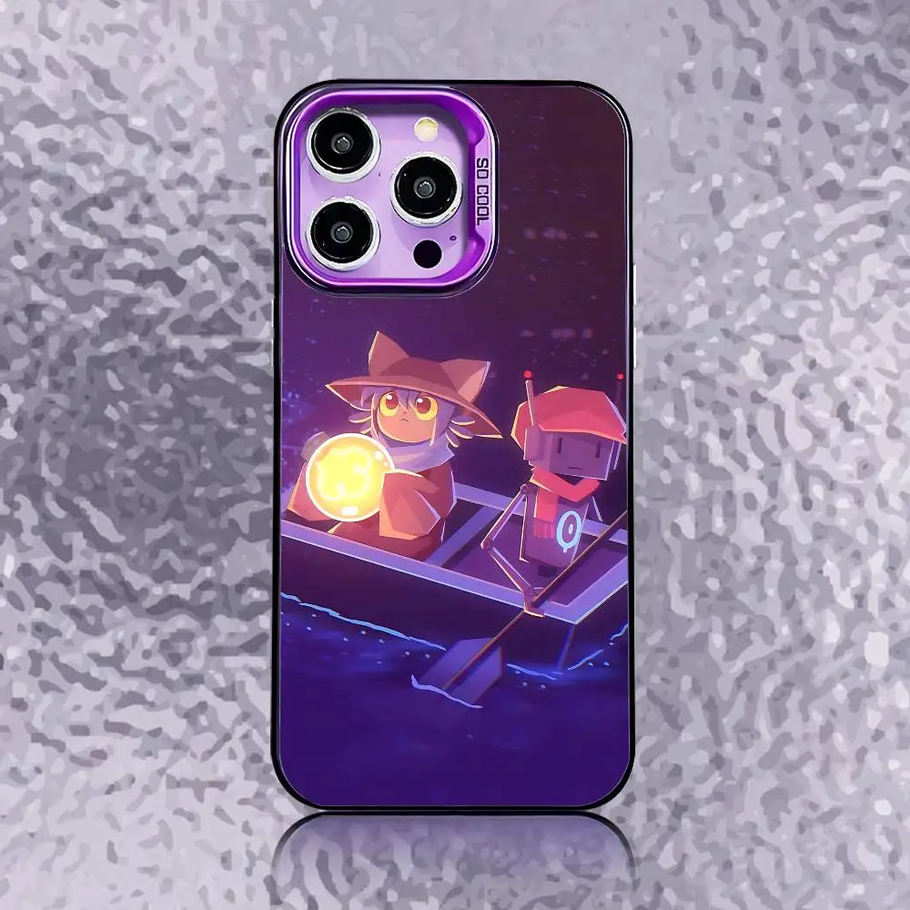 O-Oneshot Niko Phone Case For iPhone 17,16,15,14,13,12,11,Pro,Air,Max,Plus,Mini,E Purple Matte Shockproof Cover - Image 5