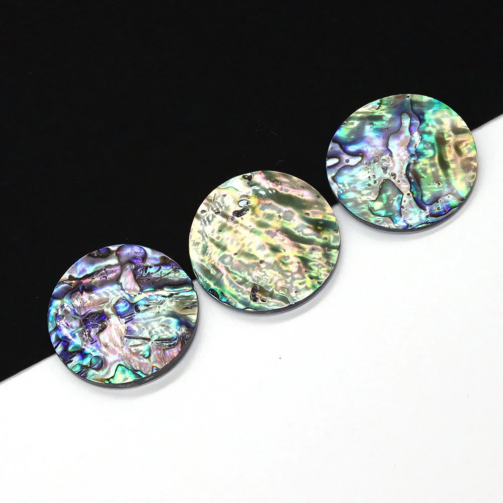 

Natural Abalone Shell Circular Ring Surface 40mm Make Boutique Charm Fashion Women Jewelry DIY Ring Necklace Earring Bracelet