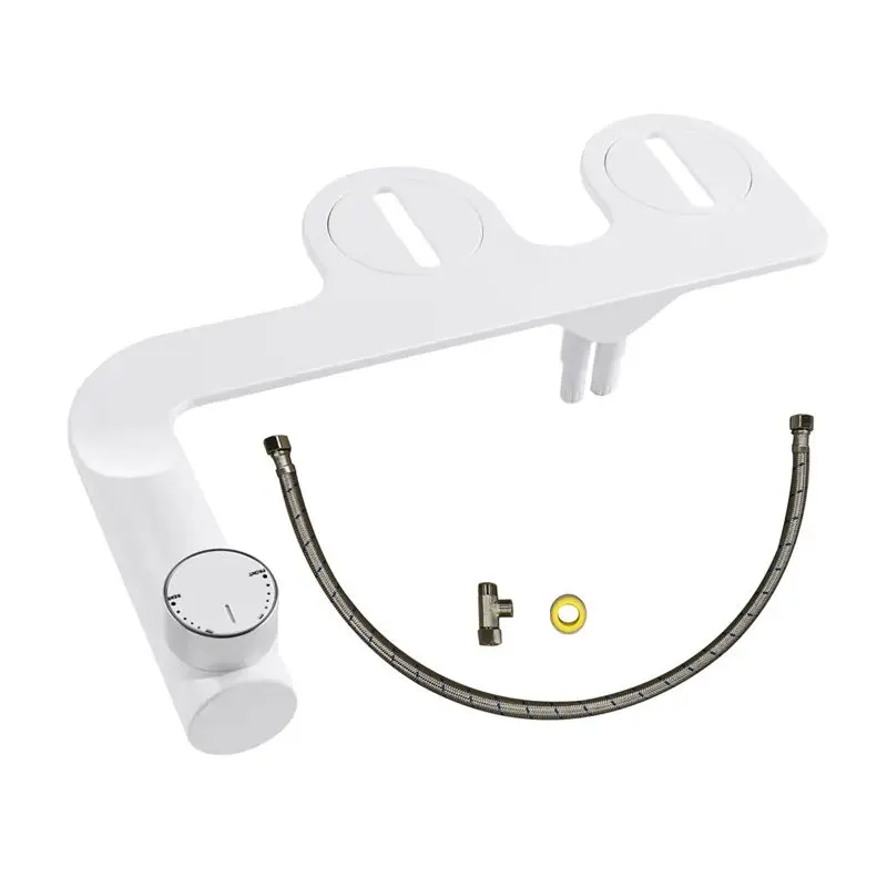 

AEE4-SL41 Thinline Bidet Attachment For Toilet Seats Single Cool Adjustable Nozzle, Toilet Fart Wash Buttock Connector