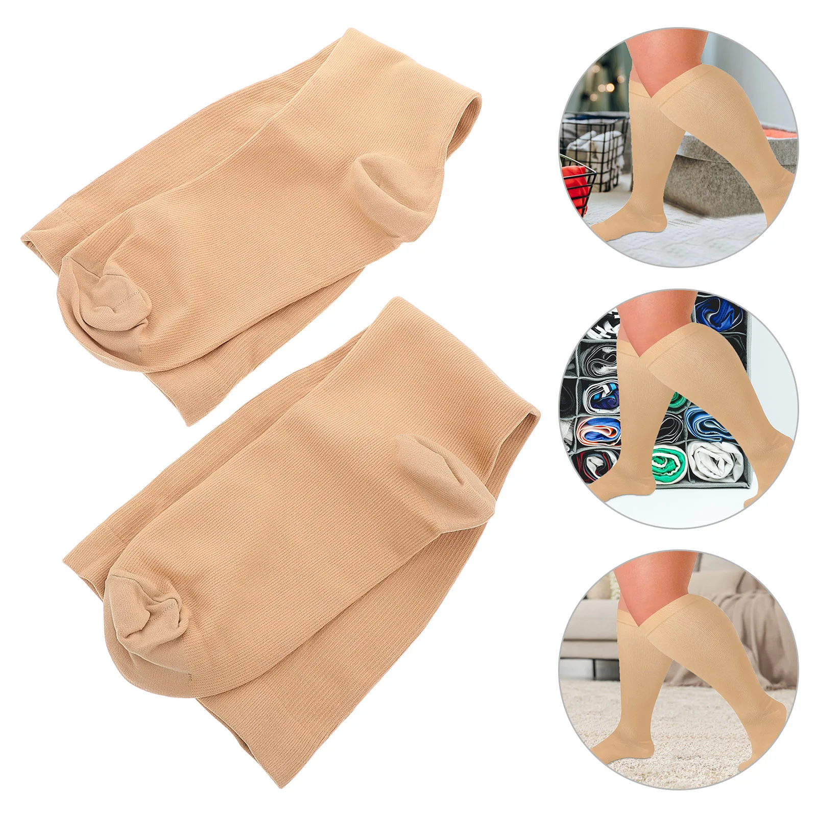 

1 пара компрессионных дышащих спортивных носков для бега в тренажерном зале, широкие чулки против пота