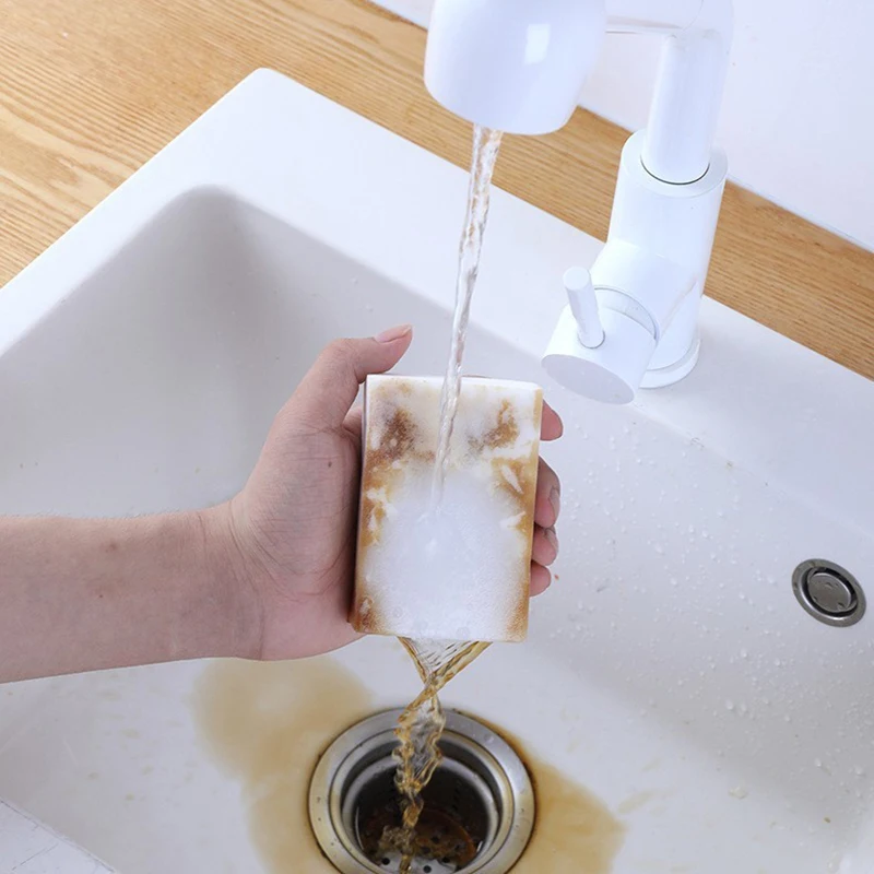 20-100 Uds Nano esponja cocina coche lavado de platos esponja limpieza profunda estropajo cocina baño Herramientas de limpieza