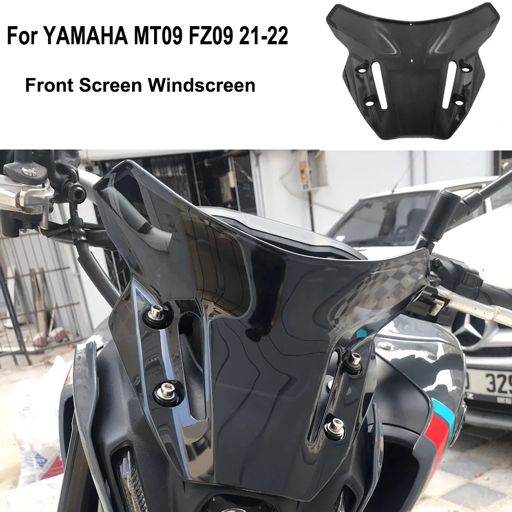 

For YAMAHA MT09 FZ09 MT-09 SP 2021 2022 2023 Windshield Windscreen Motorcycle Accessories Side Wind Screen Deflectors