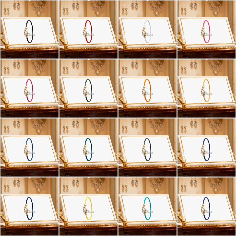 

Gryan 2025 New 925 Silver Smooth Surface Medium Horseshoe Garnet Bracelet female Daily Wear Party Gifts Luxurious Couple Jewelry