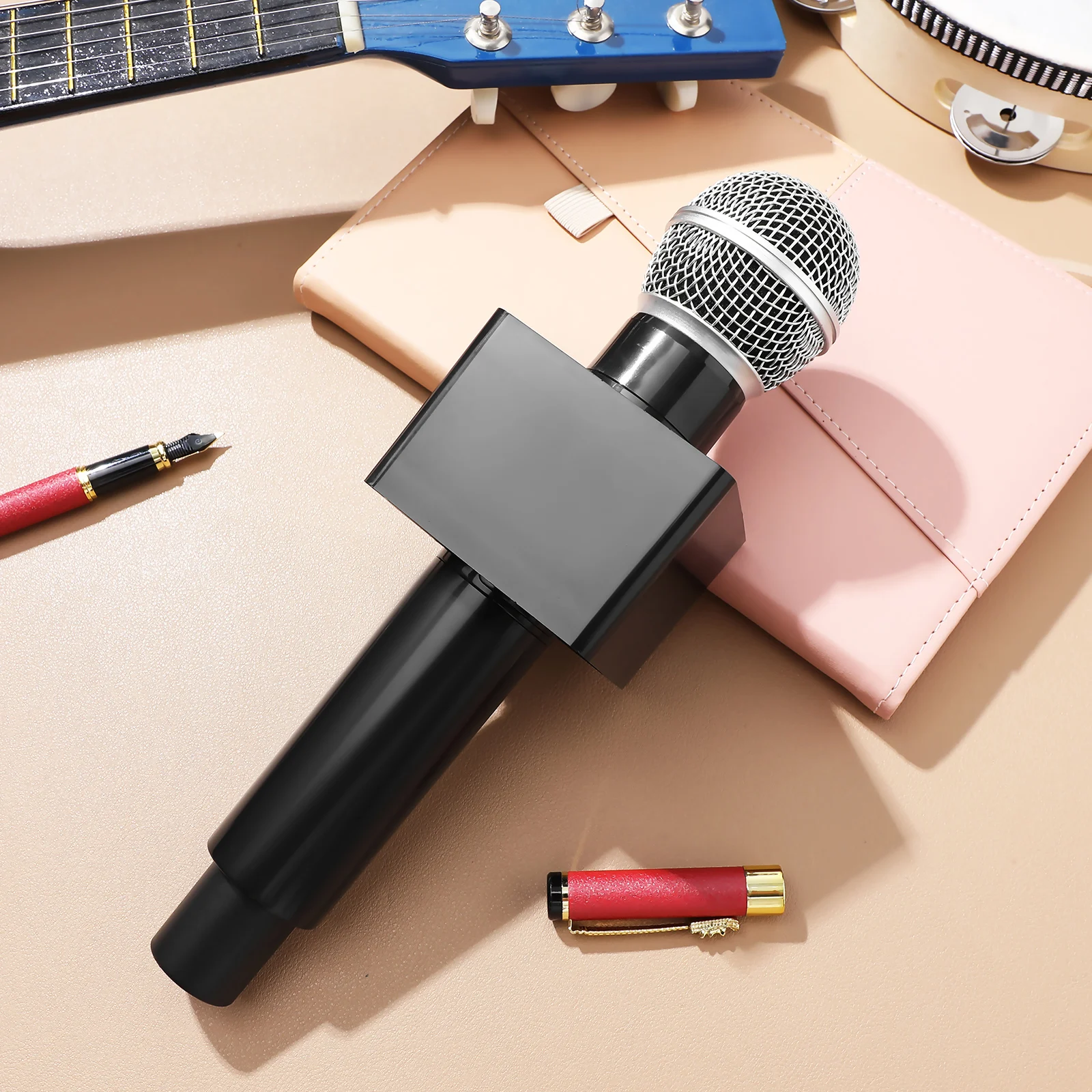 1pcs Simulation Microphone Kids Toy Prop Plastic Music Instrument Fun Stage Halloween Party Wedding Festival Thanksgiving