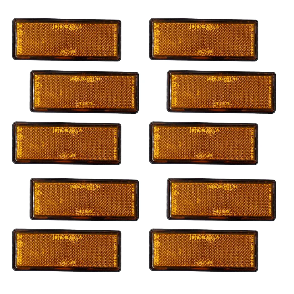 Proof Double Sided Adhesive Rear Reflector Warning Plate for Truck Trailer Motor Home Repair
