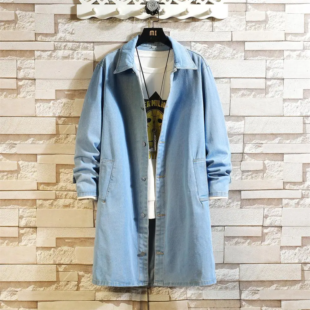 Blue Denim Trench