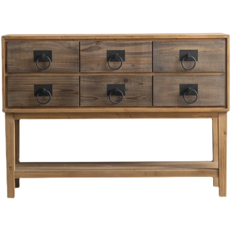 

Solid wood entrance cabinet, dining side cabinet, wall decorative locker