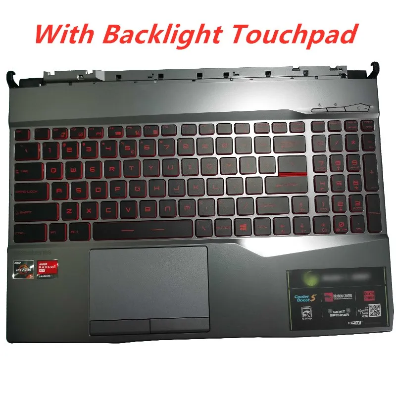 Original NEW Laptop Case Palmrest Upper Case With Touchpad Keyboard For MSI GE65 GL65 GP65 MS-16U1 Notebook Computer Case