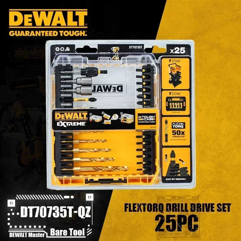 DEWALT Booraandrijving Schroevendraaierbitset DWANGFT100SET DT71563 DT70758 DT70705 DT70732T DT70730T DT70702 Accessoires voor elektrisch gereedschap