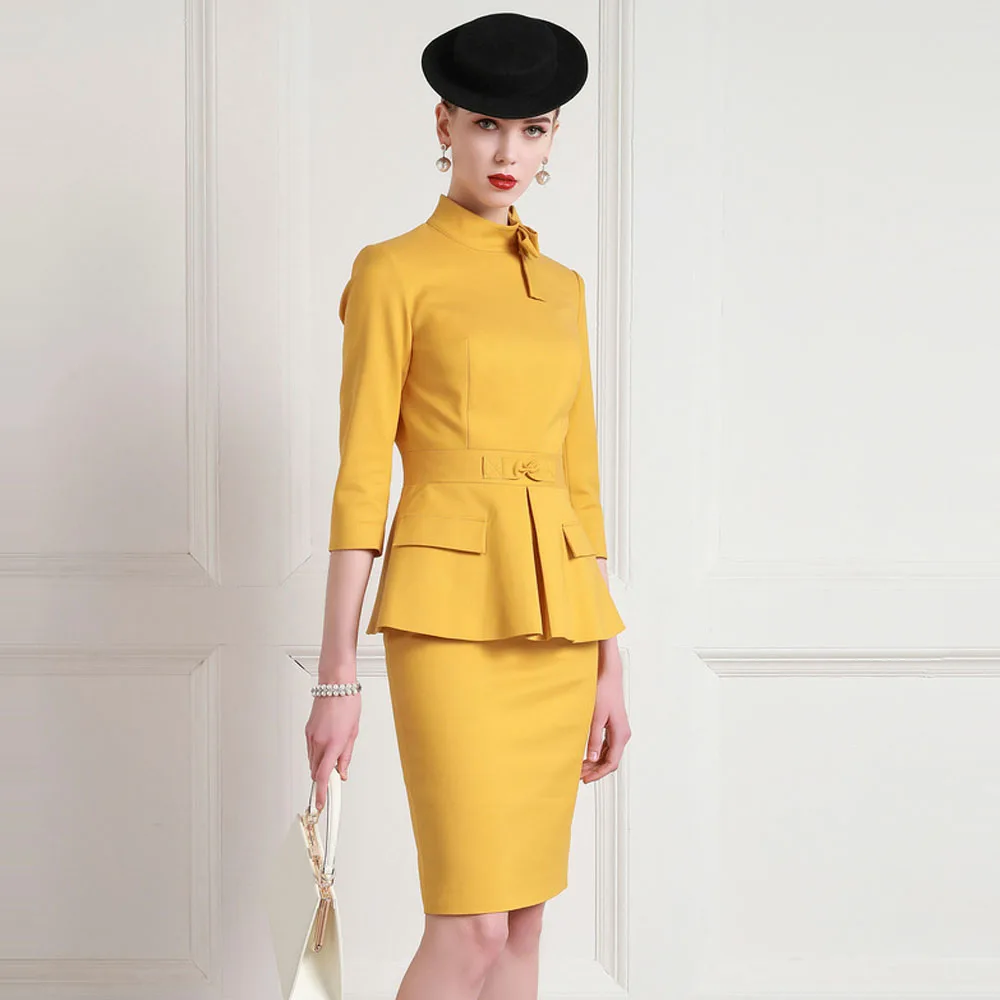High End Women\'S Clothing Celebrity Temperament President\'S Suit Fashion Stewardess Professional Dress Goddess Fan Formal Dress