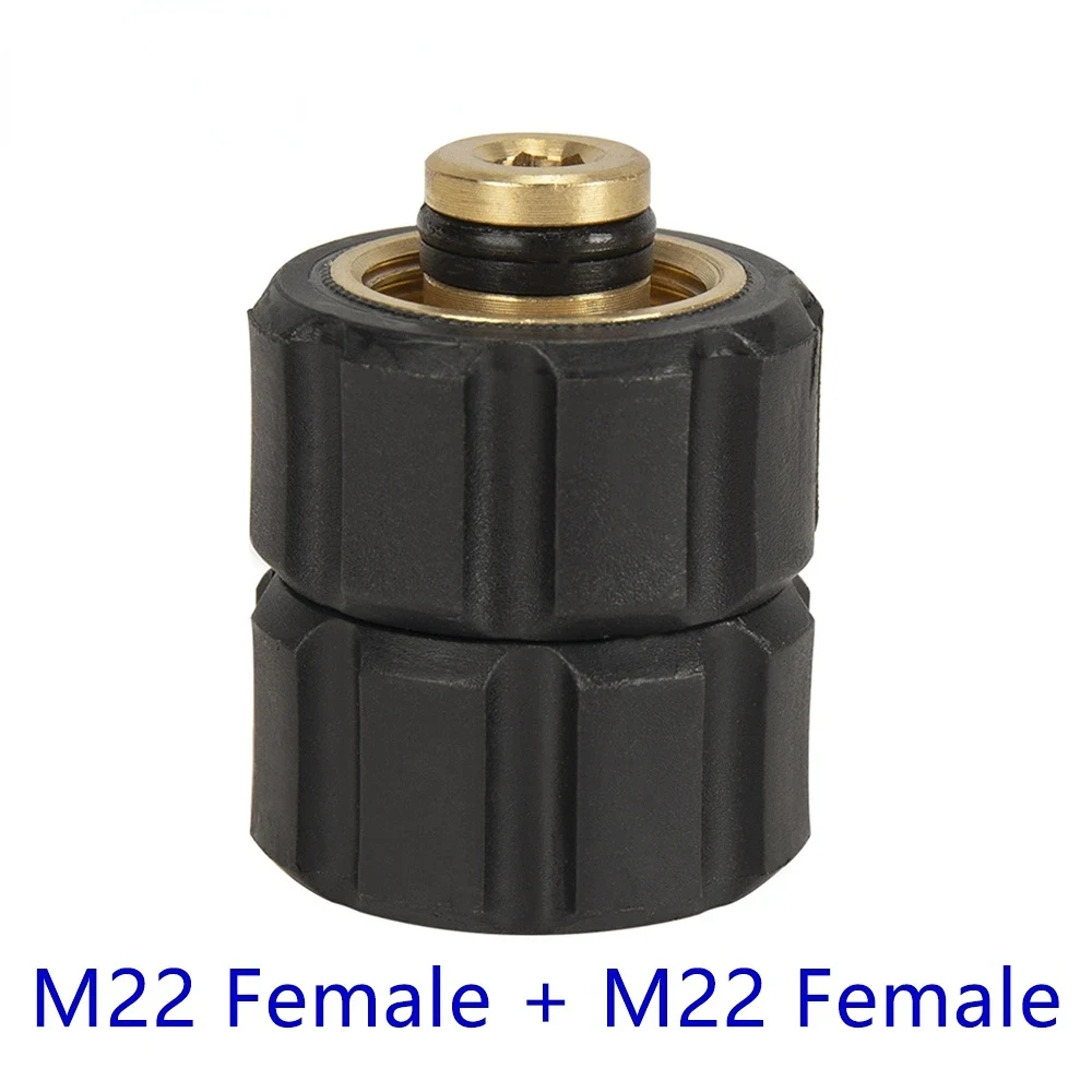 

High Pressure Washer Swivel Connector M22 Car Washer Brass Rotating Adapter Swivel Coupling M22 Female + M22 Female