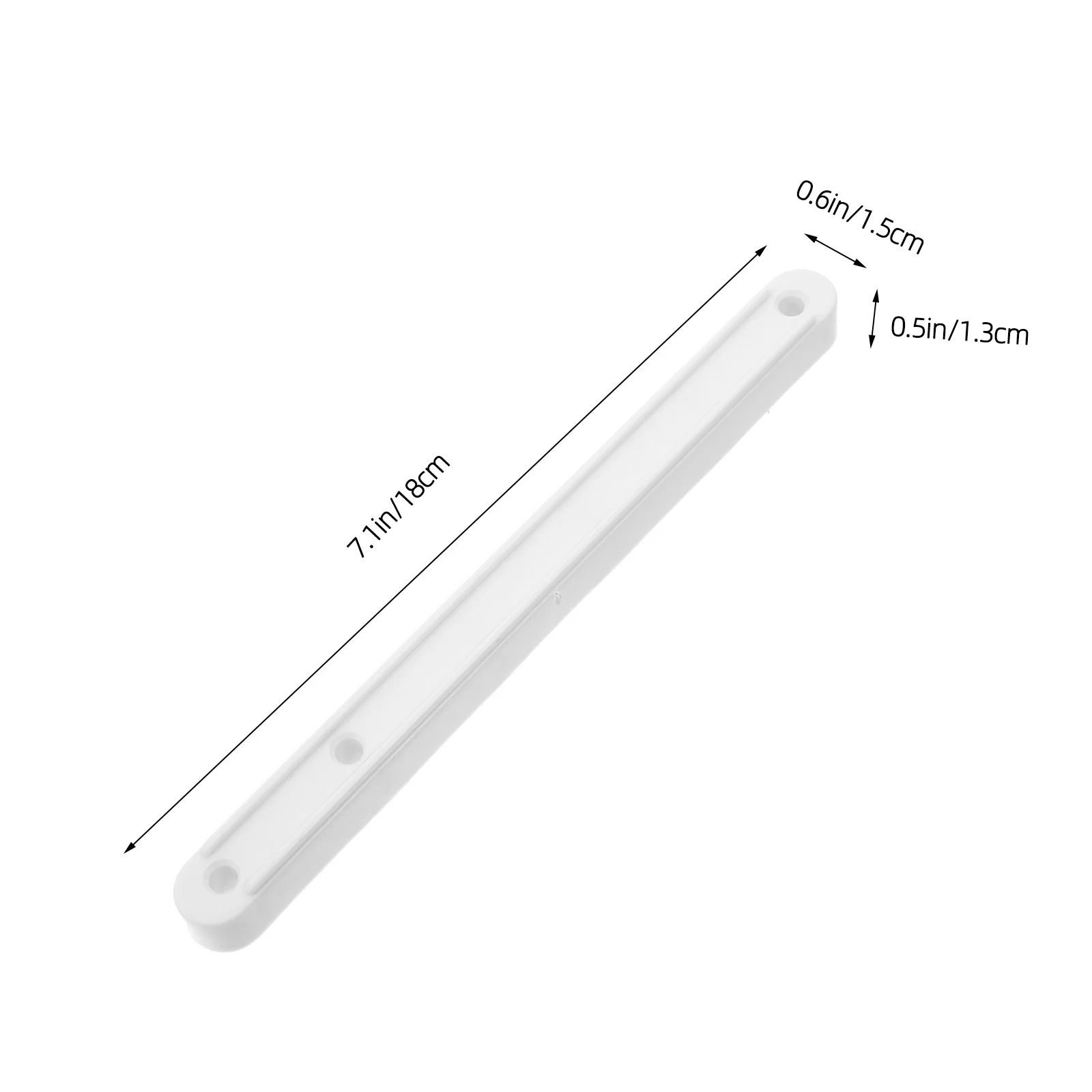 2 قطعة السكك الحديدية درج البلاستيك القوي 180 مللي متر الجانب جبل درج الشريحة السلس انزلاق الإنزلاق دليل المسار خزانة تخزين الحل