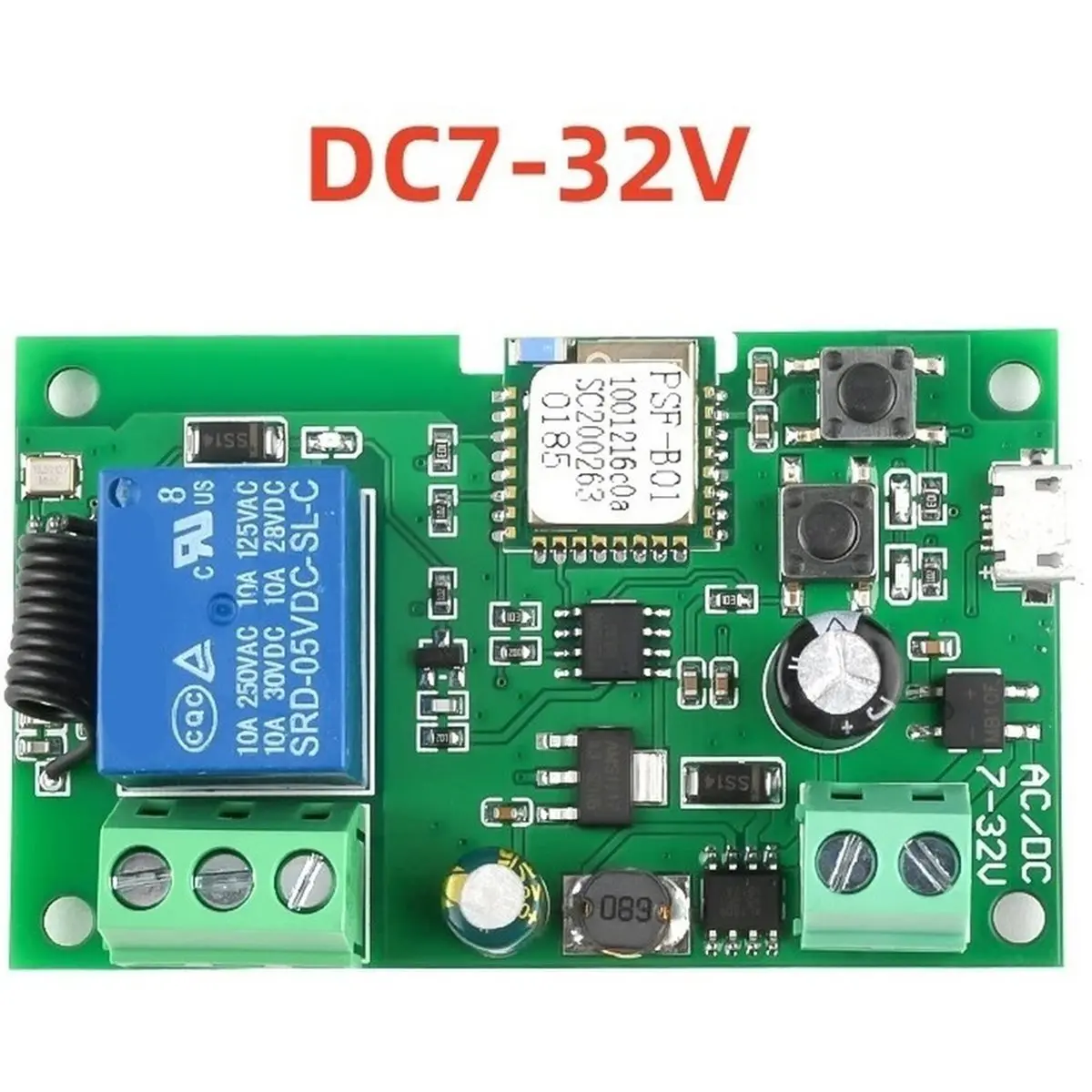 update. Wifi Switch DC7 32v Inching/Self-Locking Wireless Relay Module Smart Home Automation for Door Access