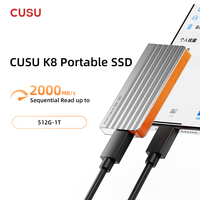 CUSU SSD External Drive 512gb 1tb Portable SSD 20Gbps USB3.2 Gen2x2 Type C Externo Solid State Disk for Phone Netebook PC