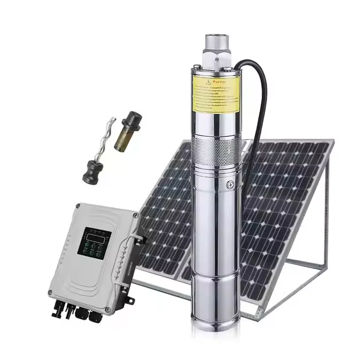 

Hot Sale Dc 48v Mppt Controller Brushless Motor Deep Well Submersible Screw Solar Water Pump for Agriculture System