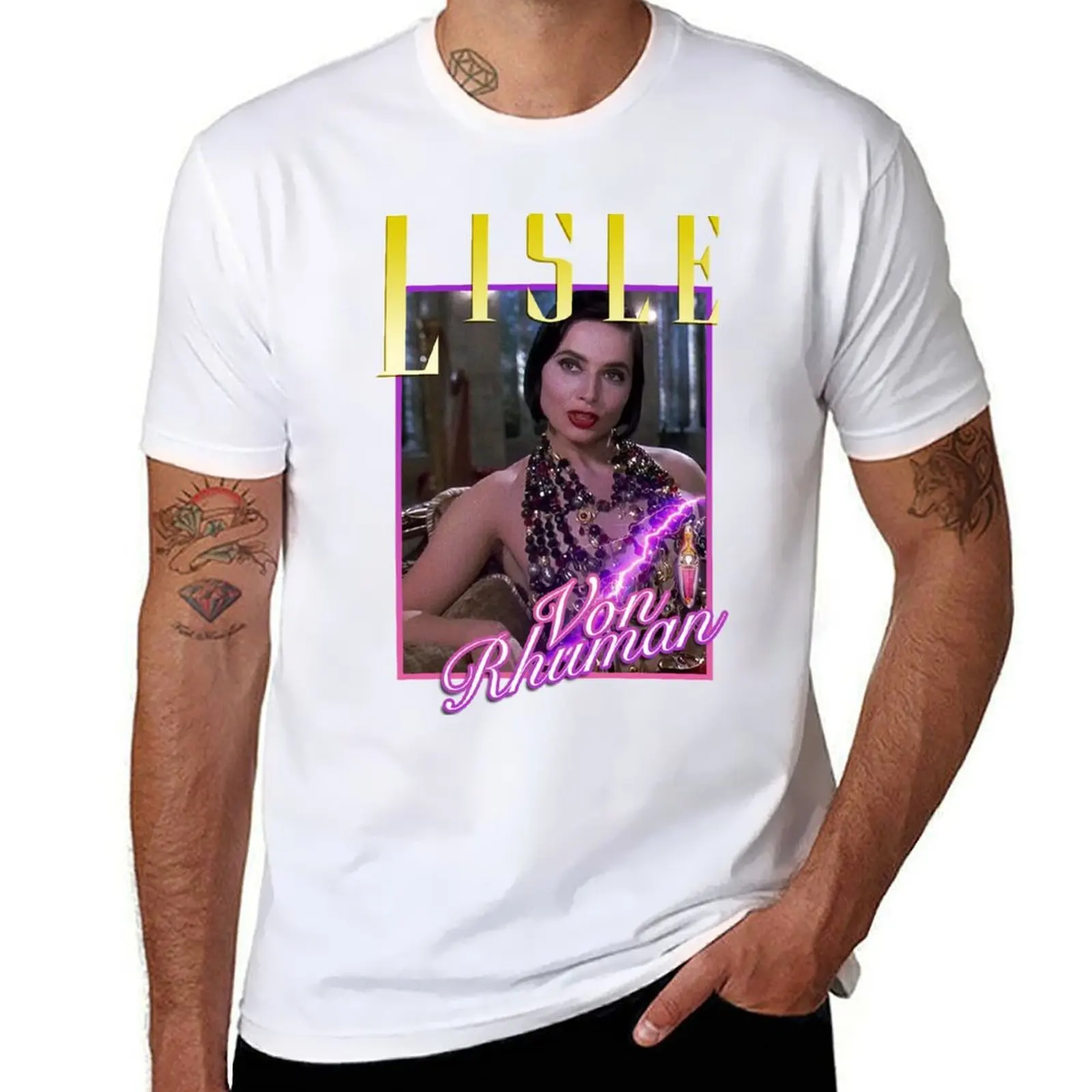 Lisle Von Rhuman - Death Becomes Her Tribute T-Shirt t shirt men 100% cotton luxury brand t shirts designer T-Shirt