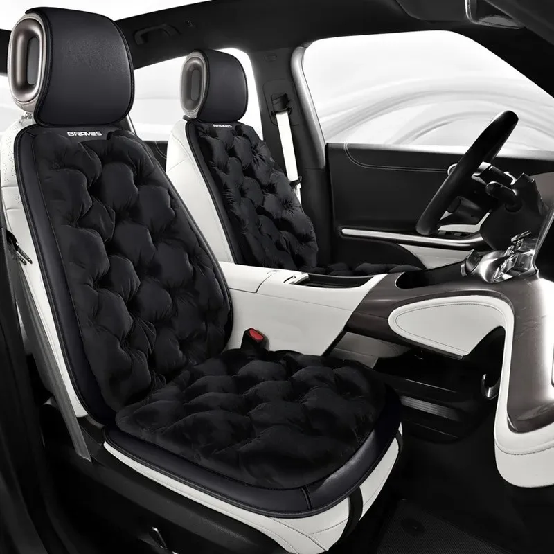 

Осенние и зимние теплые чехлы на автомобильные сиденья, полный комплект пушистых защитных чехлов на автомобильные сиденья, комплект автомобильных аксессуаров из 3 предметов.