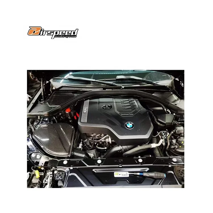 Airspeed Brand Car OEM Chinese Dry Carbon Fiber Cold Air Intake System For BMW 3 4 Series(B48 G2X) 2.0T G20 G22 G28