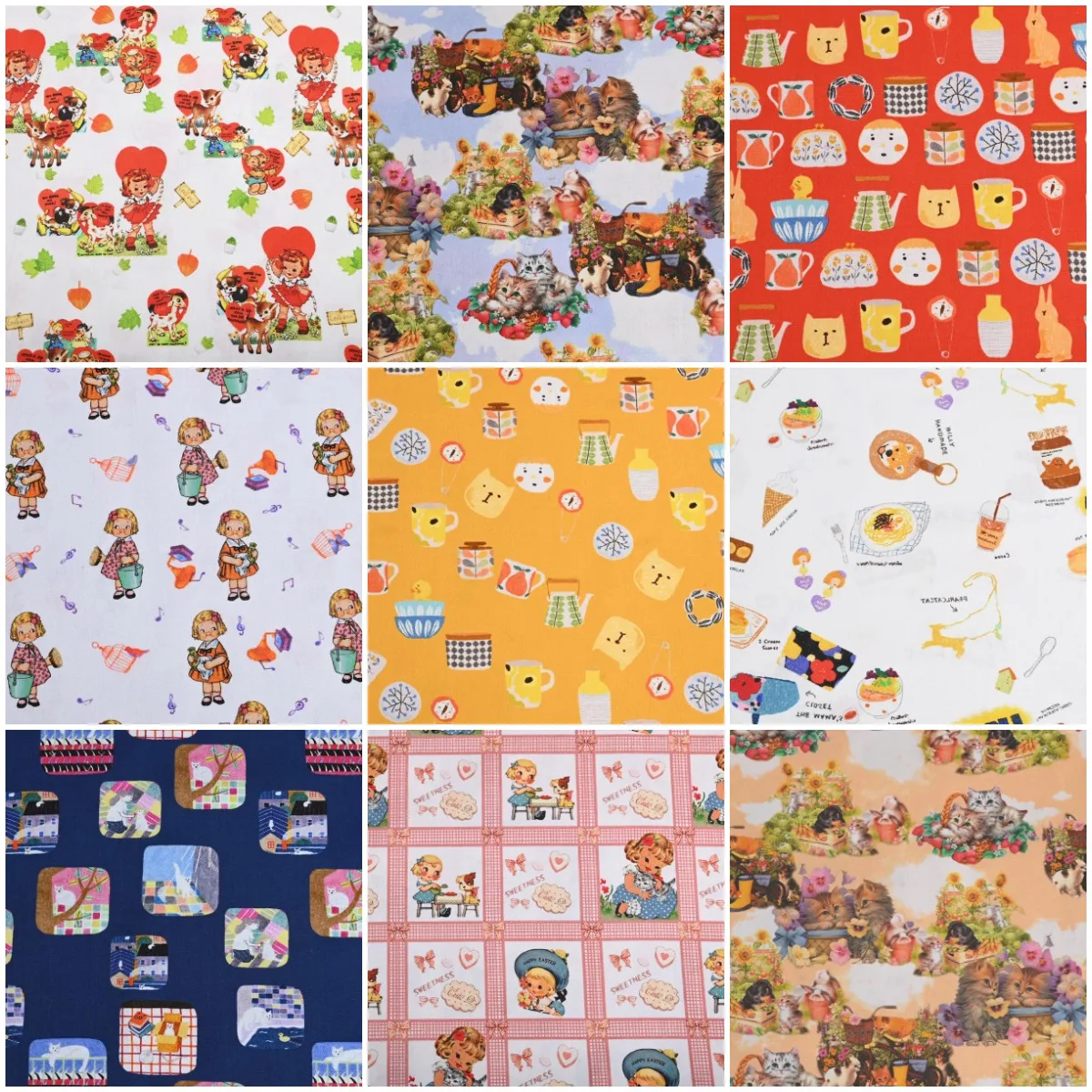 0.45X1.1 Meter Cheap 100% Cotton Fabric For Sewing Patchwork Clothes Quilting Print Fabrics DIY Needlework Sewing Material