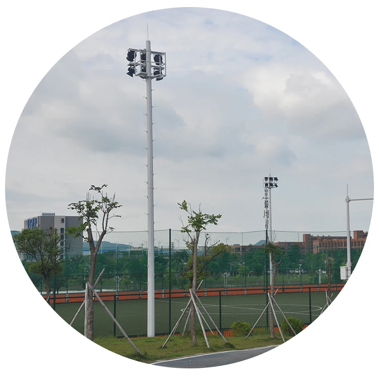 

8-10METER -Hot-dip Galvanized Steel Light Post Lamp Post for Sports Courts