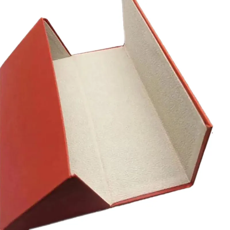 Red PU Leather Handmade Sunglasses Case Full-Set Glasses Packing Box Sets Spectacles Storage Cloth Eyewear Accessories