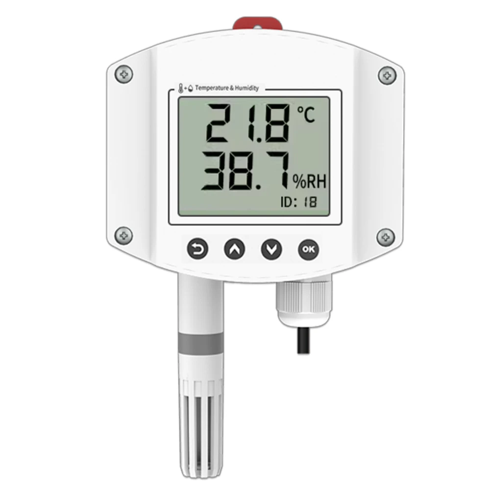 Industrial Temperature Humidity Sensor with LCD Display High-Precision Temperatures Transmitter Humiditys Detector RS485 Analog
