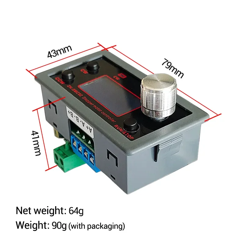 Stepper Motor Driver and Controller DC 5-30V 4A Reverse Pulse Speed Control Board Programmable PLC Serial Communication SMC02