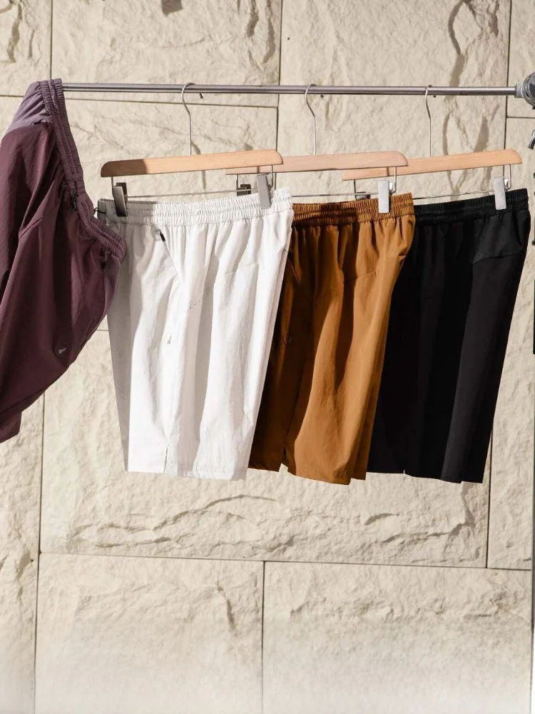 Quick Dry Breathable Summer Men's Outdoor Lightweight Comfortable Sports Casual Shorts Fashionable Loose Fit Nylon Spandex