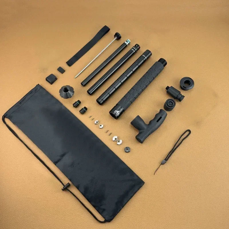 1PC Outdoor EDC Mountaineering Stick Foldable Multi Functional Telescopic Camping Hiking Car Window Breaker Self Defense Tool